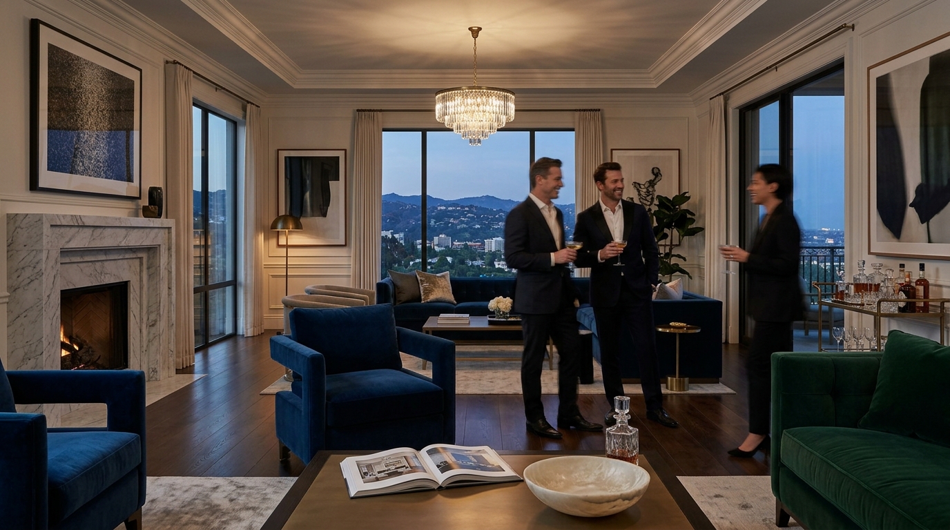 Hollywood Glamour & American Elegance in Luxury Design