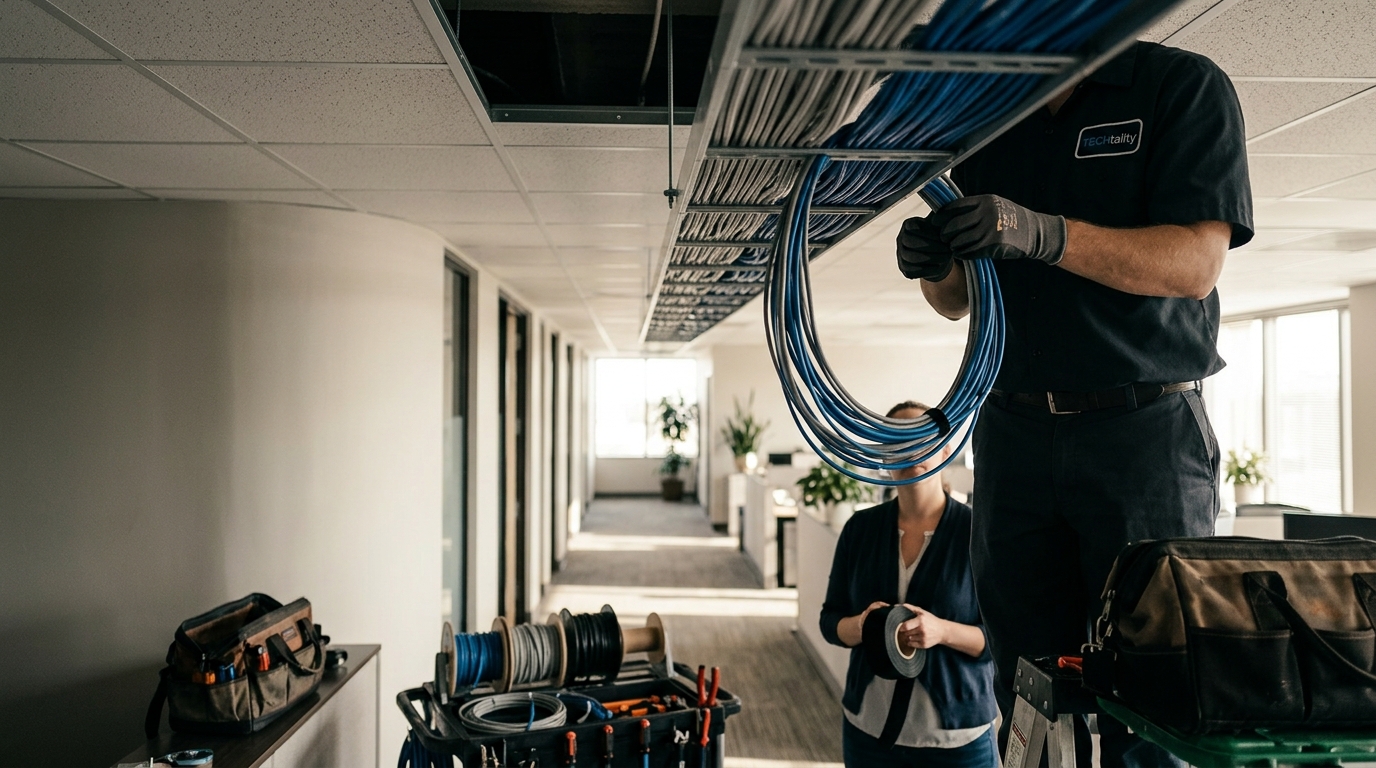 Improve Office Wiring for Network Stability | TECHtality