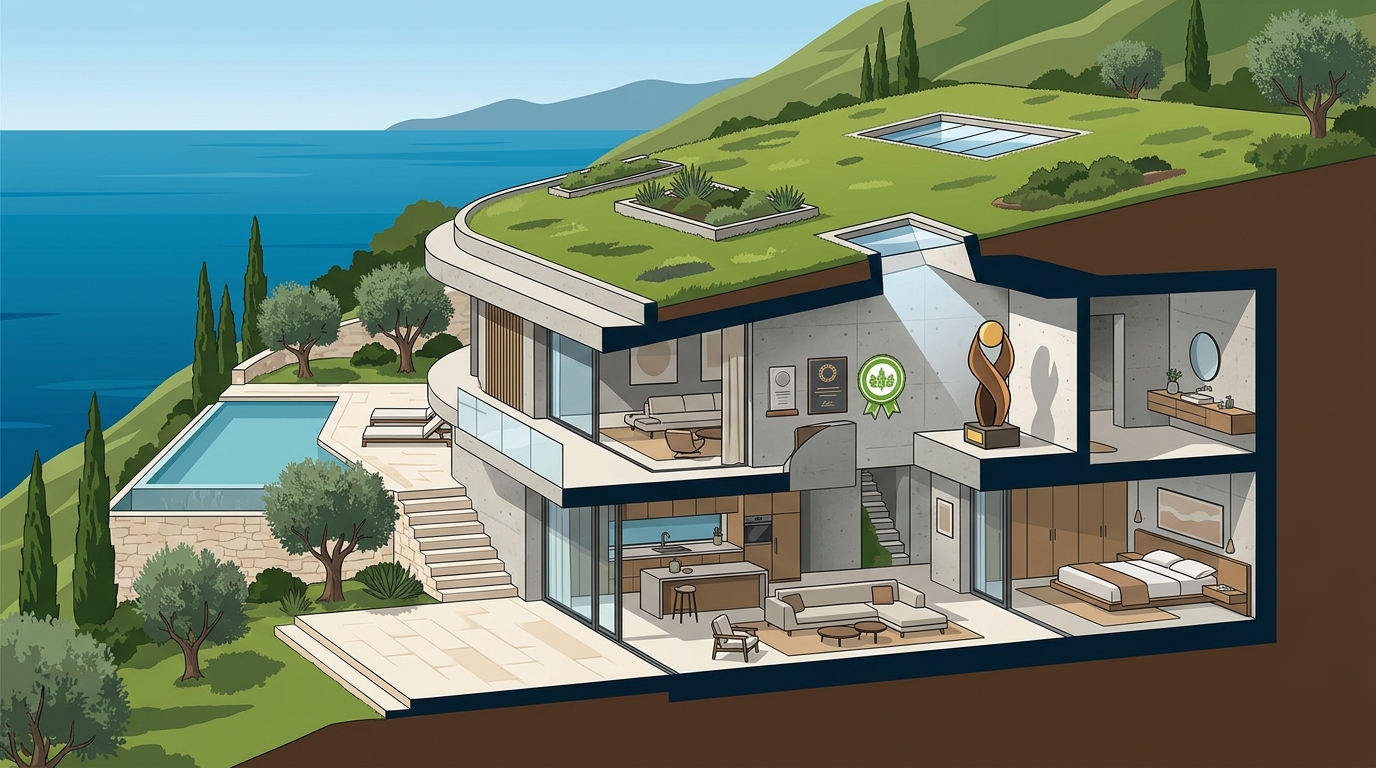 Award-Winning Subterranean Luxury Villas in Greece