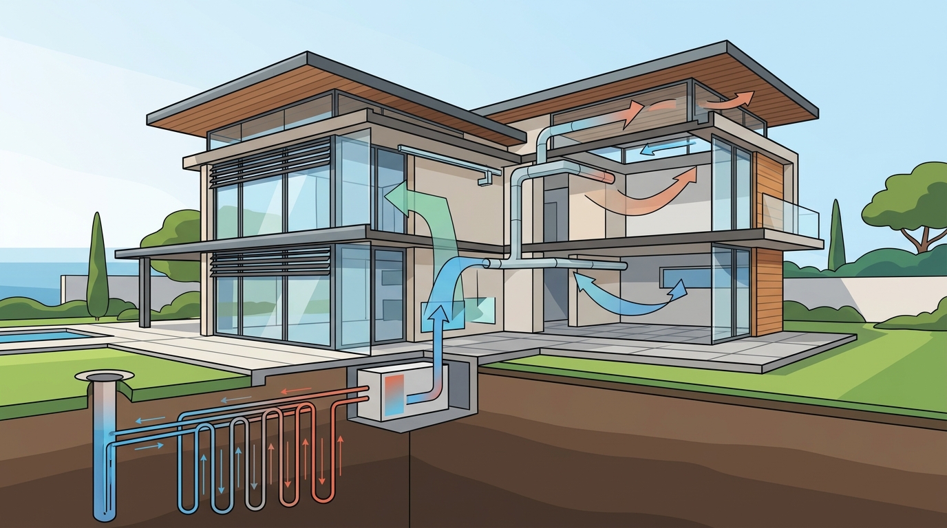 Passive Cooling & Geothermal Systems for Modern Luxury Homes
