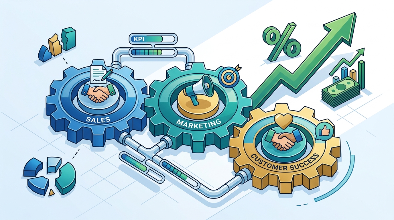 Aligning Sales, Marketing, and Customer Success KPIs in B2B
