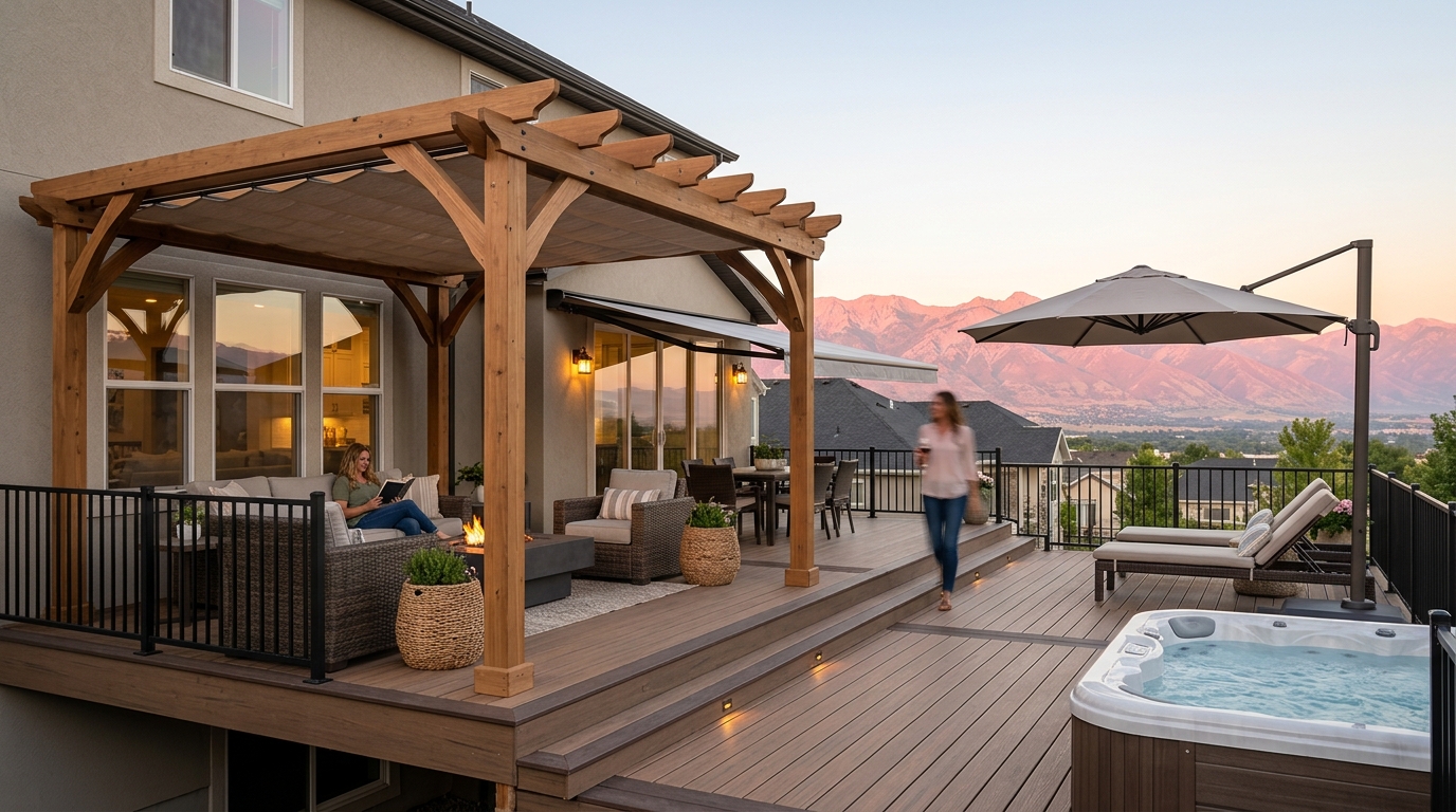 Pergola vs Awning vs Cantilever: Best Deck Cover for Utah