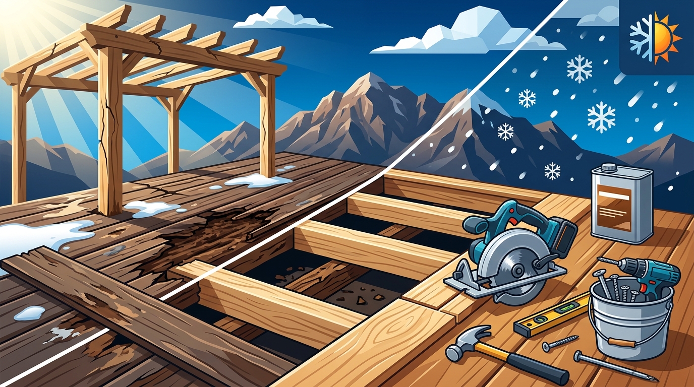 Fixing Rotting Decks in Utah: Snow, Sun & Repair Guide