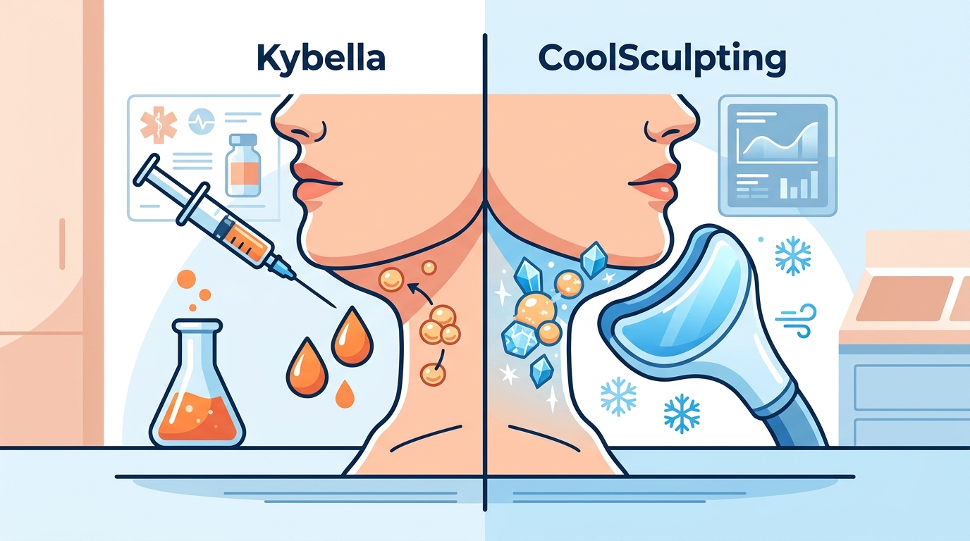 Kybella vs. CoolSculpting for Double Chin: Which Works Best?