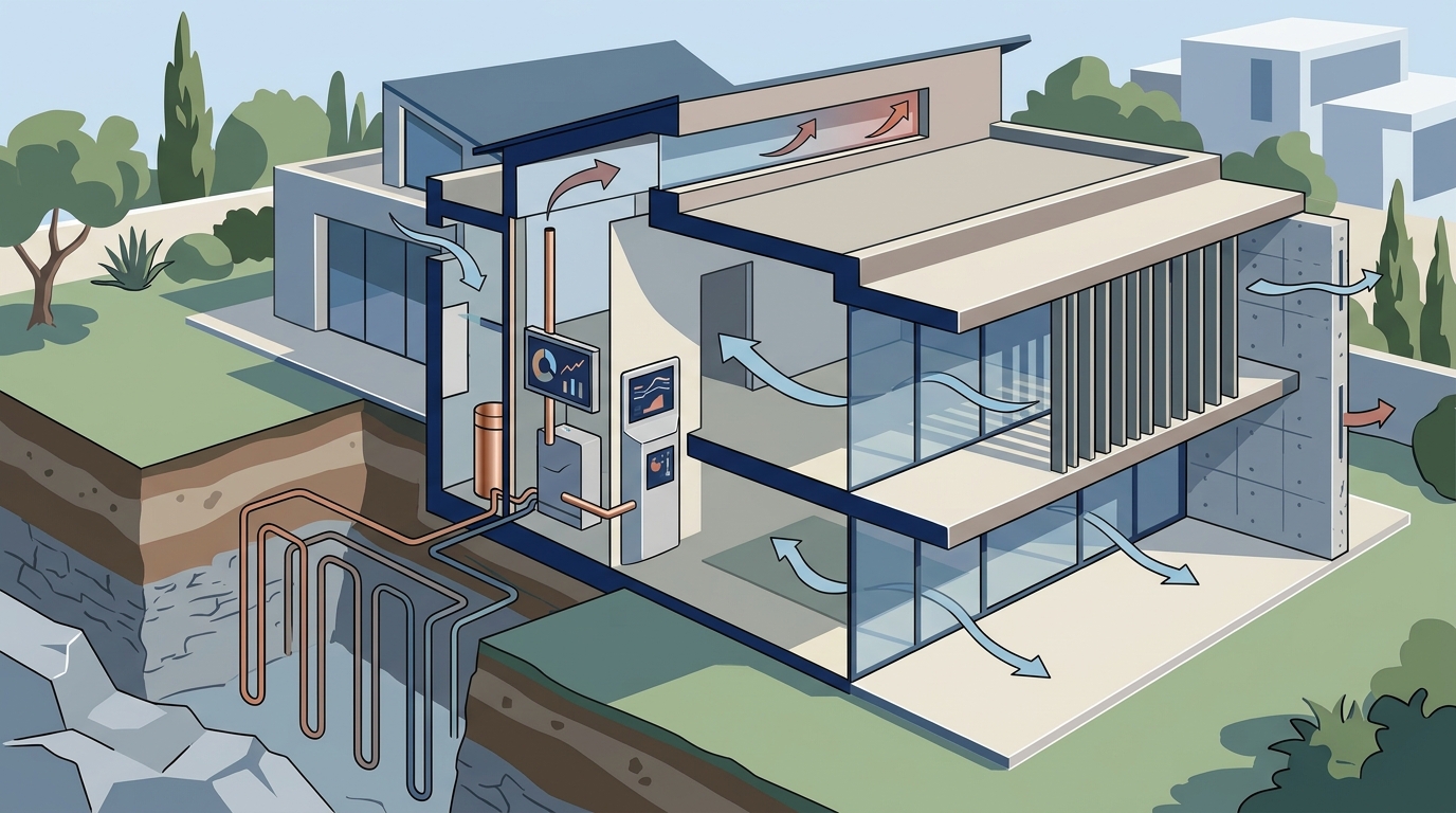 Passive Cooling & Geothermal Systems for Luxury Homes