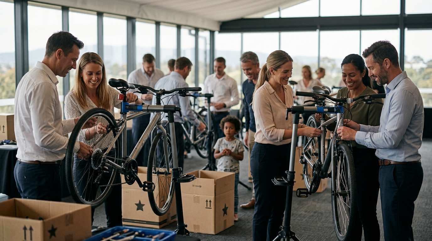 Best Way to Organize a Charity Bike Building Event for Corporate