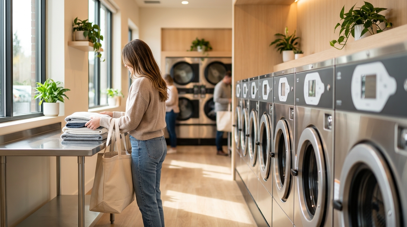 Modern Laundromat Near Seattle: Self-Service Washers & Dryers