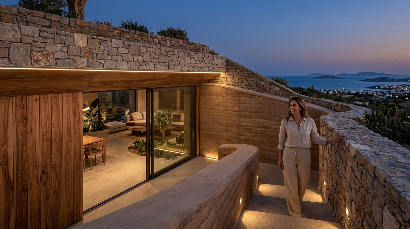 Subterranean Architecture: Sustainable Luxury Foundations in Ath