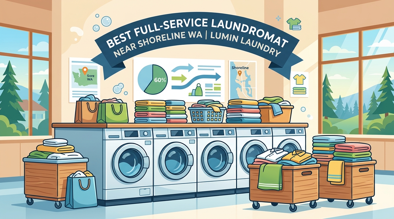 Best Full-Service Laundromat Near Shoreline WA | Lumin Laundry