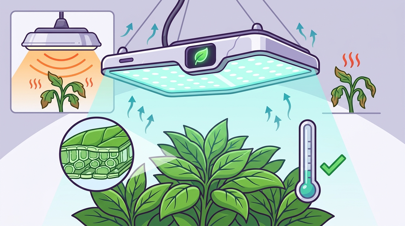 Low Heat Grow Lights for Indoor Plants: Top Picks & Guide
