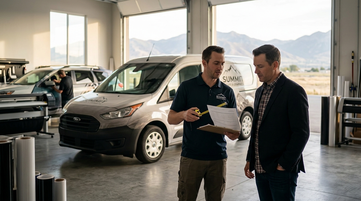 Get a Commercial Fleet Wrap Quote in Salt Lake County