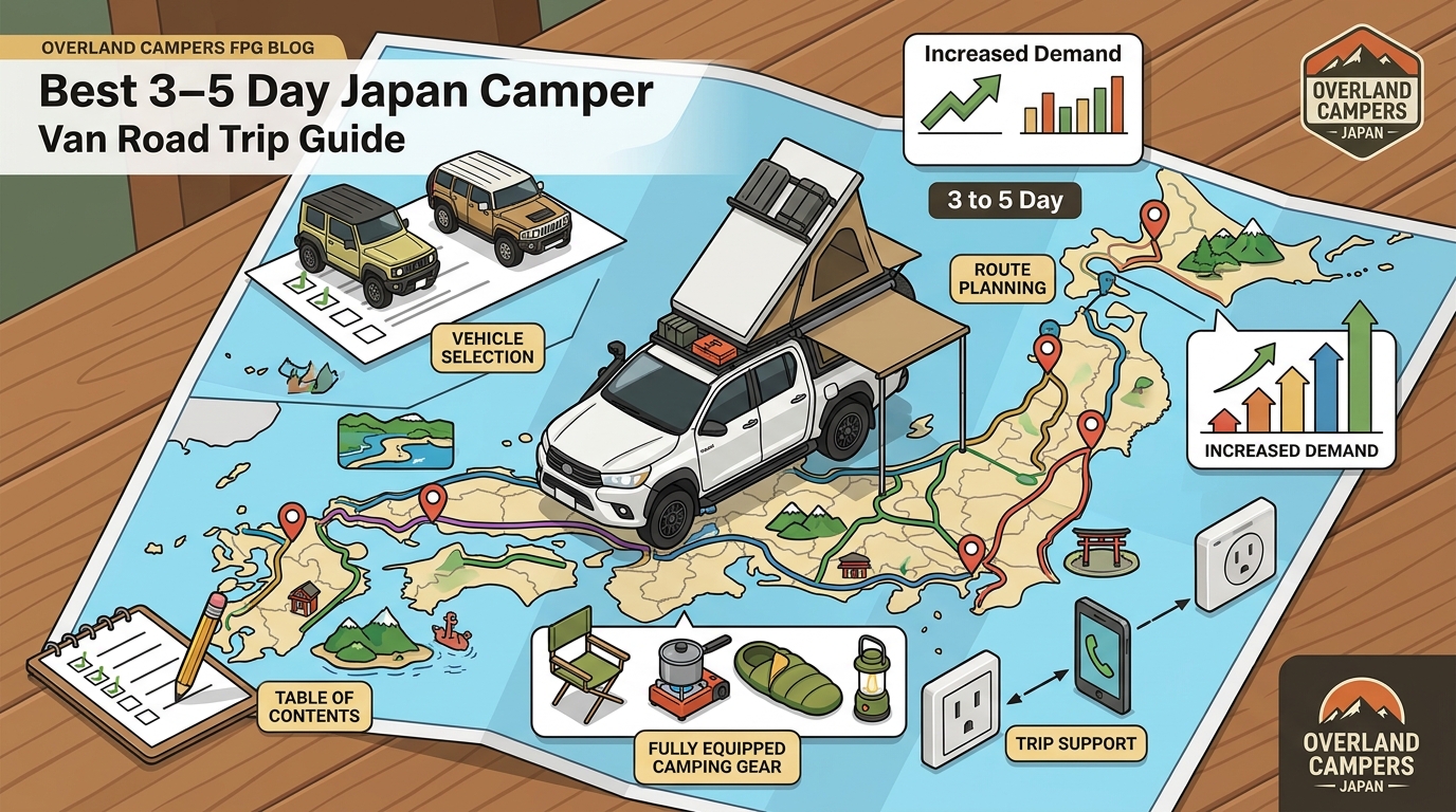 Best 3–5 Day Japan Camper Van Road Trip Guide