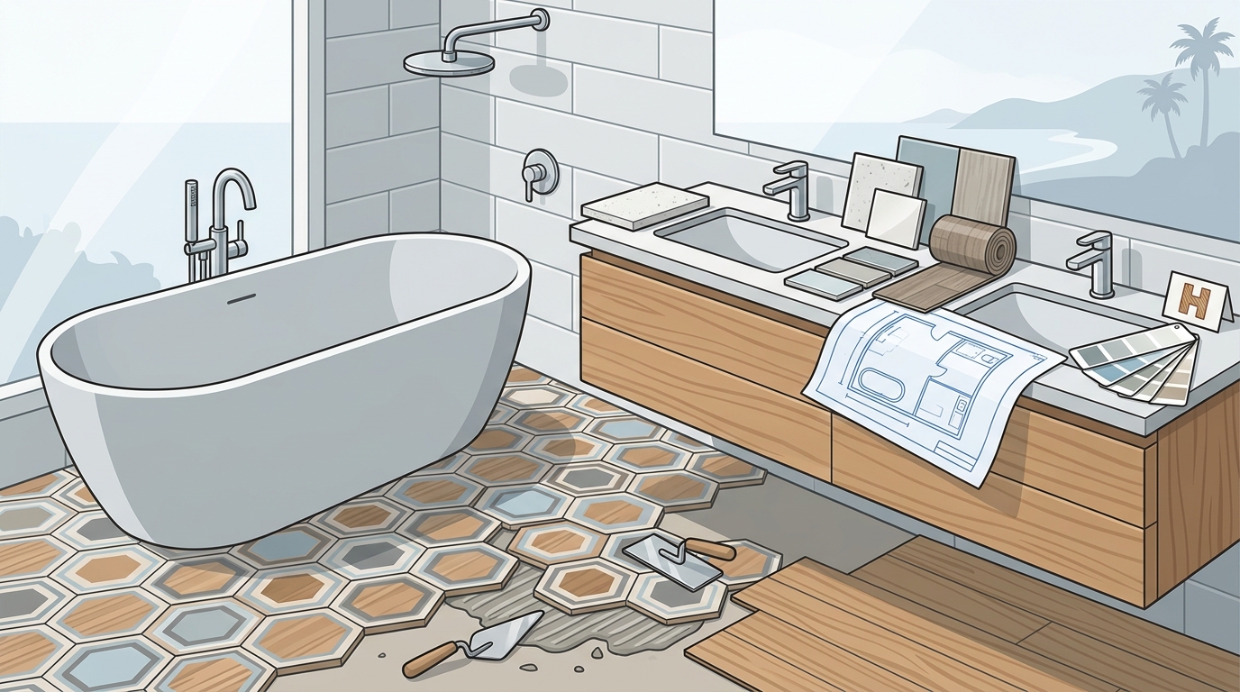 Top Bathroom Remodeling Options in Orange County | Hardwood & T