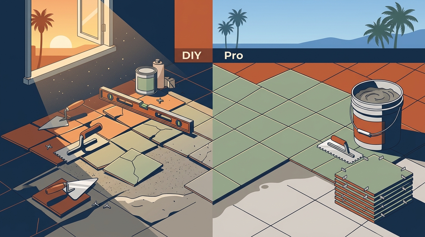 DIY vs Pro Tile Installation in Southern California: A Complete