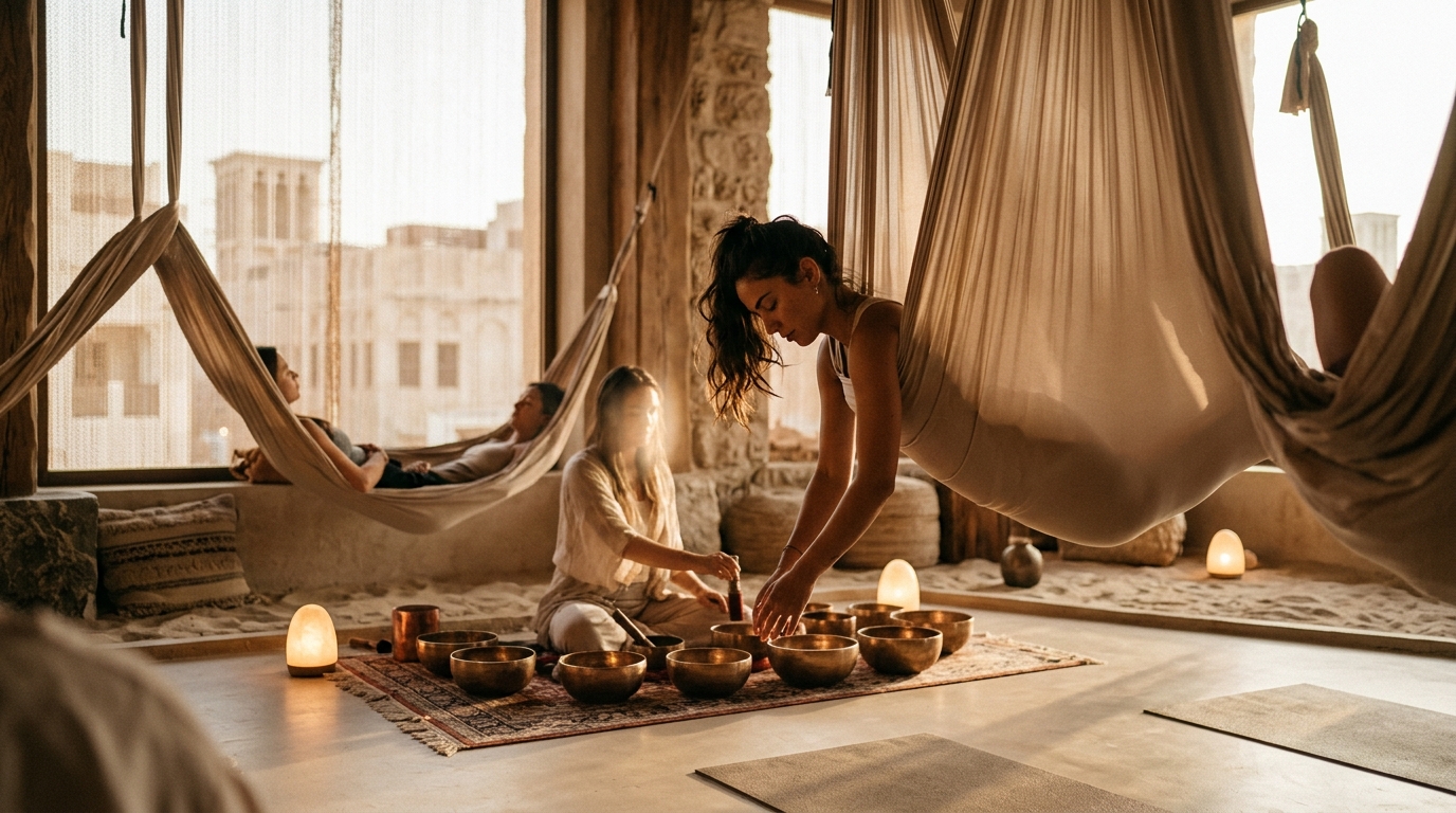Sound Healing and Aerial Yoga in Bahrain: A Holistic Guide