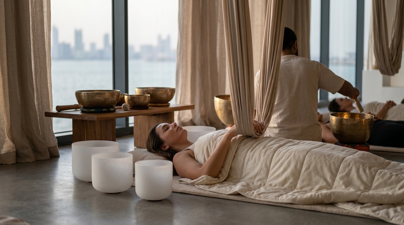 Sound Healing and Aerial Yoga in Bahrain: The LIMBR Experience