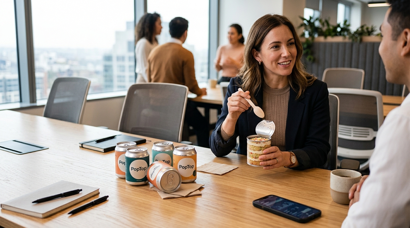 Customizing Bulk Cake Cans for Office Events | Poptop