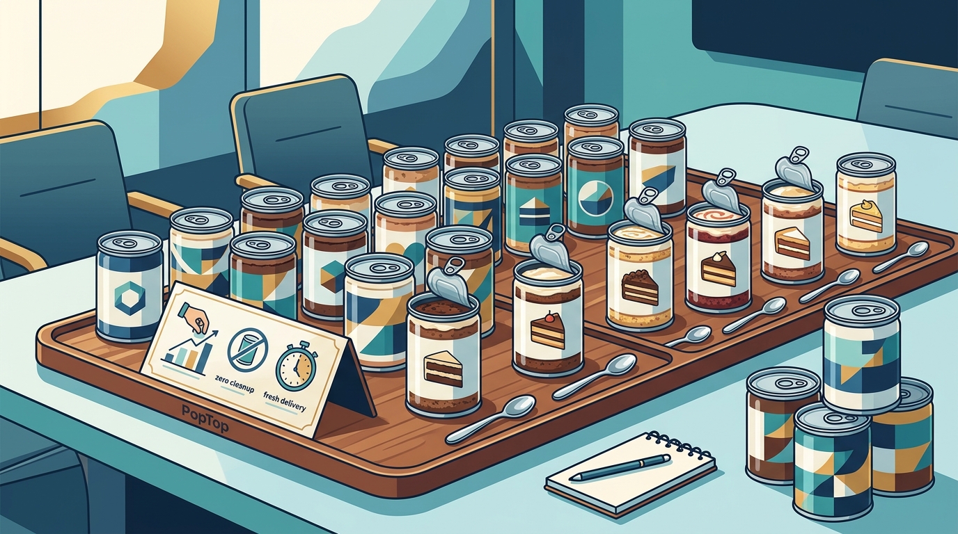 Customizing Bulk Cake Cans for Office Events | Poptop