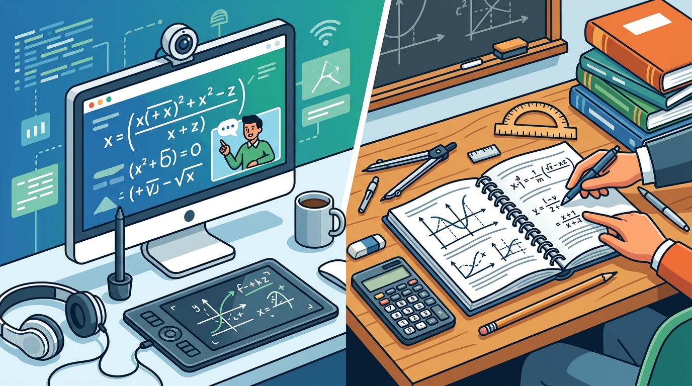 Online vs In-Person Math Tutoring: Effectiveness Compared