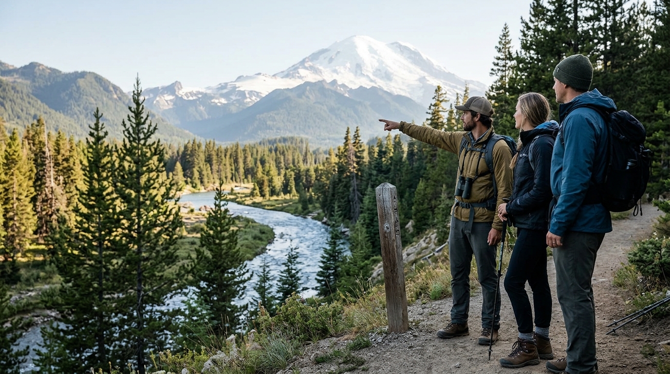 Guided Outdoor Excursions Near Mt. Rainier: A Whistlin' Jack's &