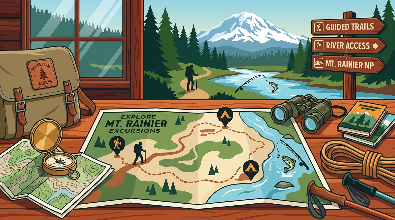 Guided Outdoor Excursions Near Mt. Rainier: A Whistlin' Jack's &