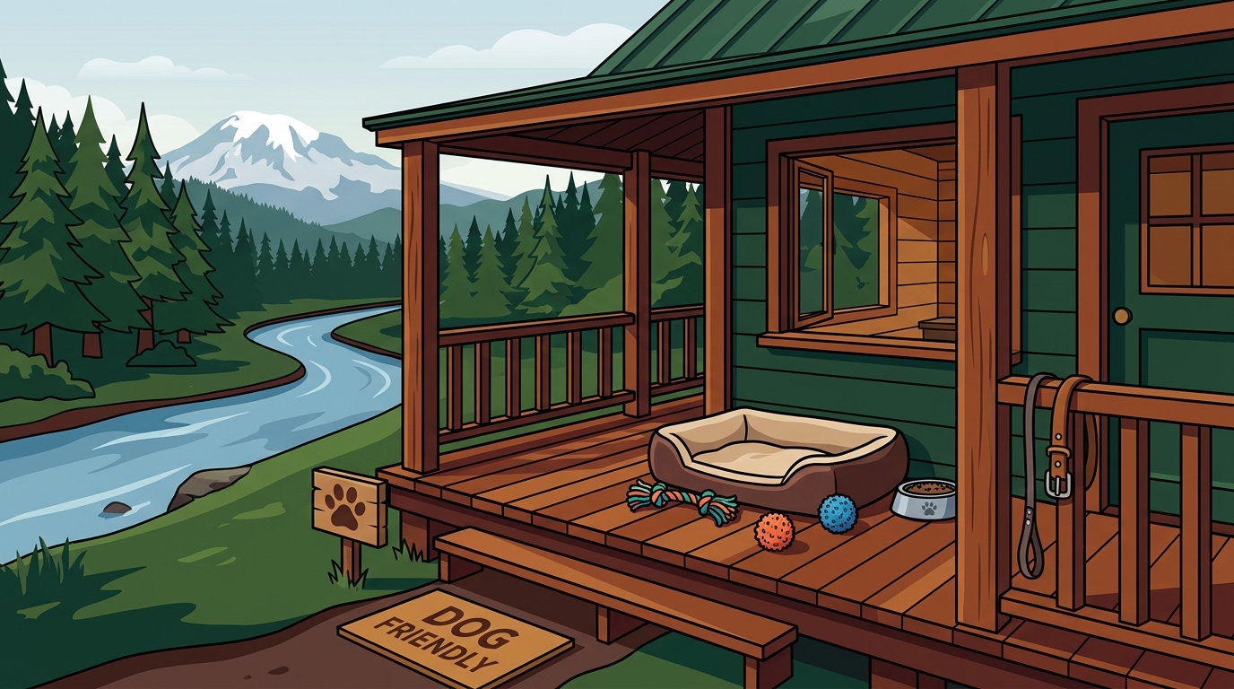 Pet-Friendly Scenic Cabins in Naches, WA: Whistlin' Jack's