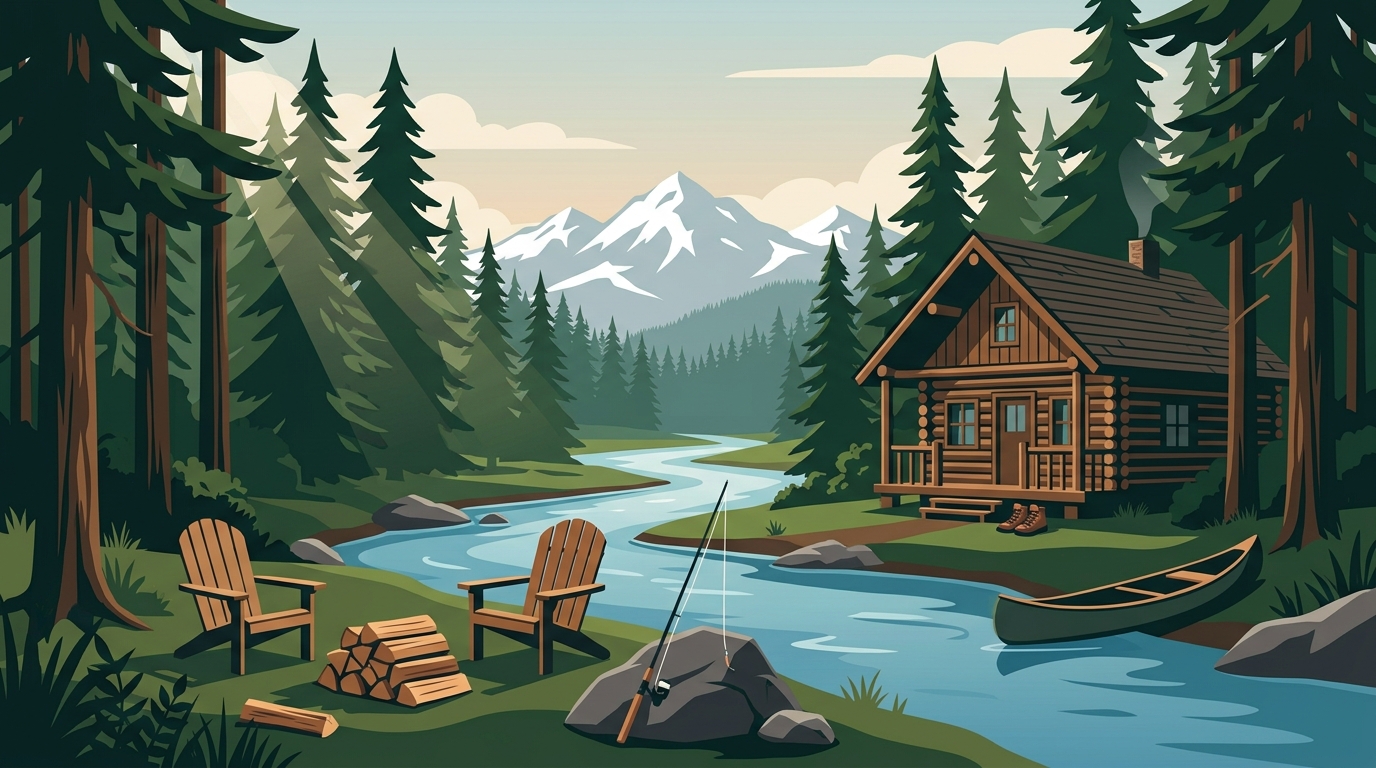 Quiet Mountain Retreat in Pacific Northwest: Whistlin Jack's