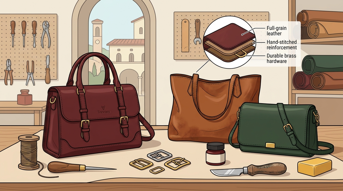 Best Italian Leather Handbags for Daily Use: Trevony Guide