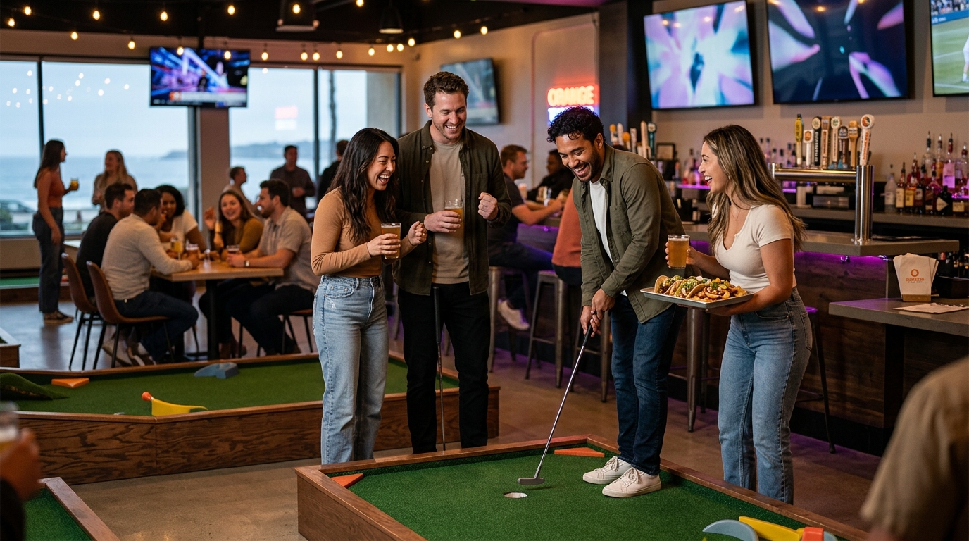 Best Group Drinks & Games in Monterey: Tipsy Putt Guide
