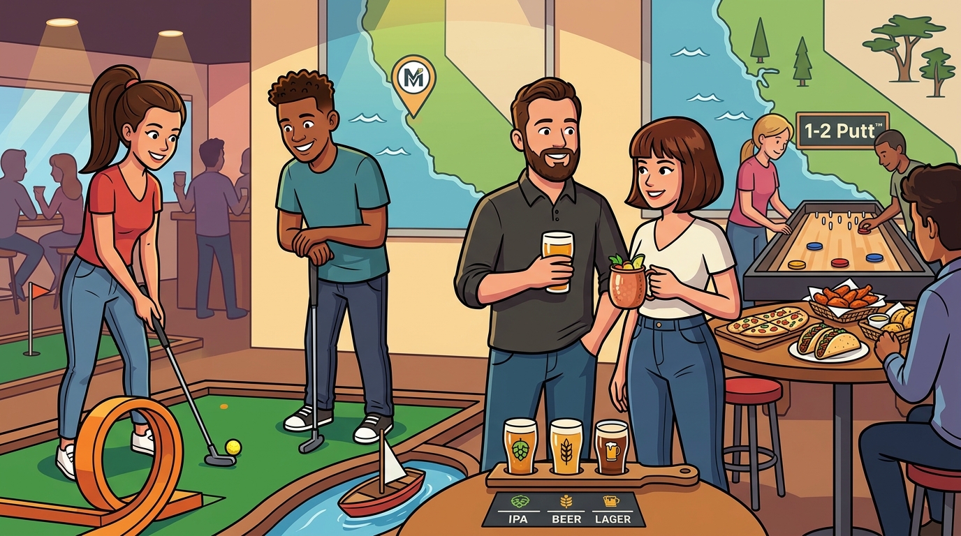 Best Group Drinks & Games in Monterey: Tipsy Putt Guide