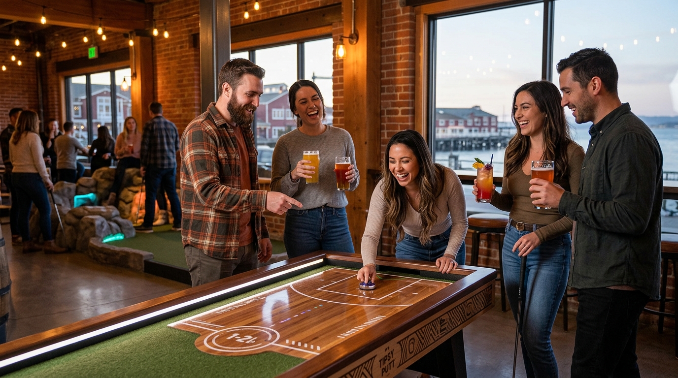 Best Group Drinks & Games in Monterey: Tipsy Putt Guide