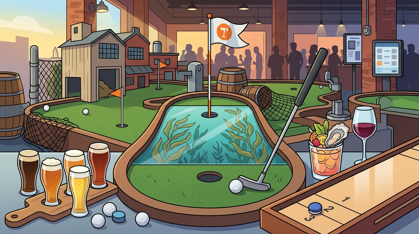 Best Group Drinks & Games in Monterey: Tipsy Putt Guide