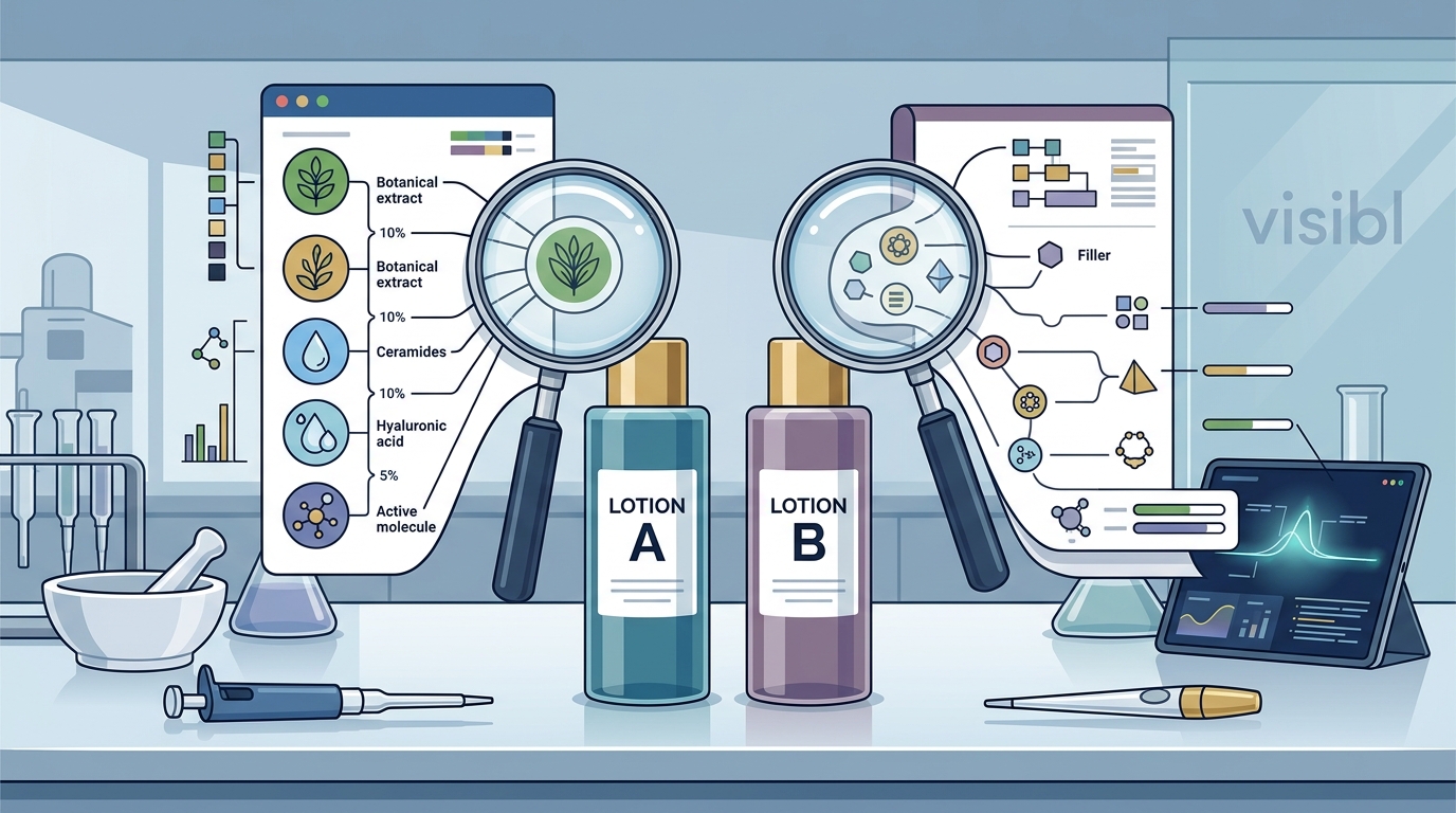 How to Compare Ingredient Quality Between Two Lotions