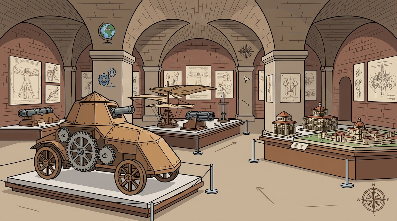 Where to See Leonardo da Vinci's Inventions in Person