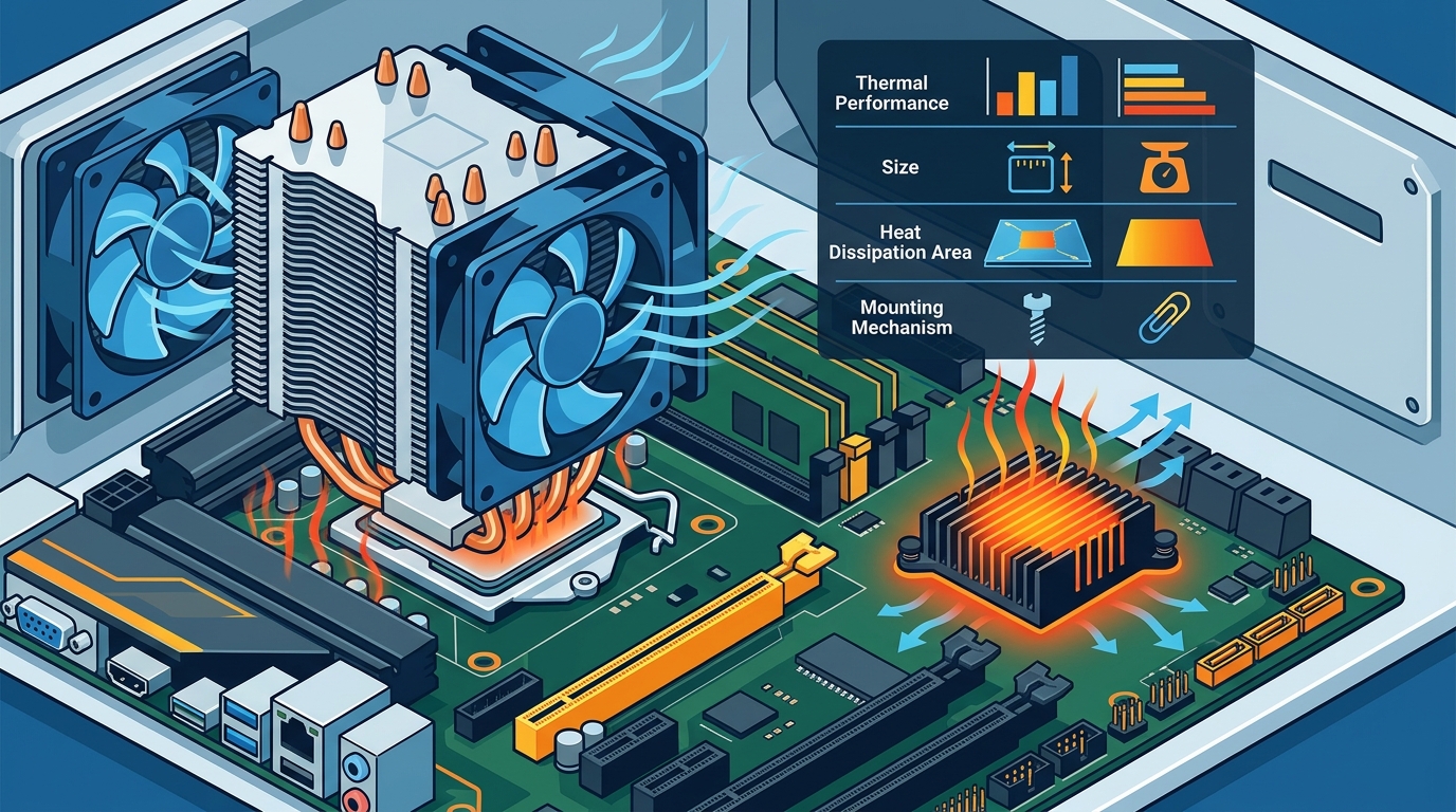 CPU Cooler vs. Chipset Cooler: Key Differences Explained