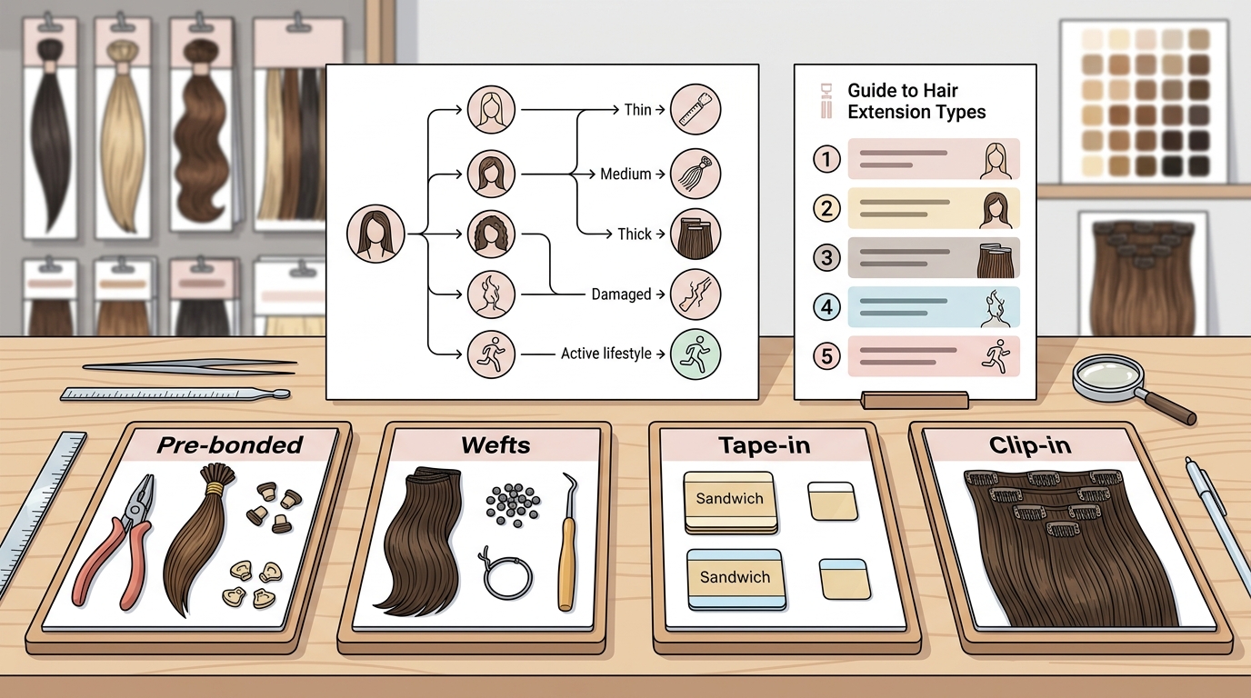 How to Choose the Right Hair Extension Type for Your Hair