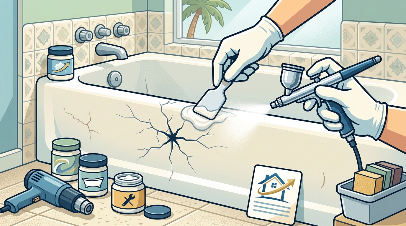 Best Way to Repair Cracked Fiberglass Tub in Corona CA