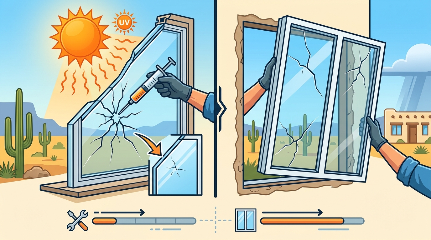 Glass Repair vs. Full Window Replacement: A Tucson Guide
