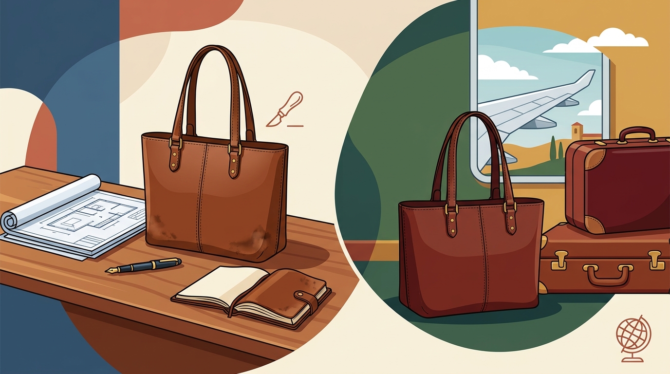 Versatile Leather Tote Bags for Work and Travel