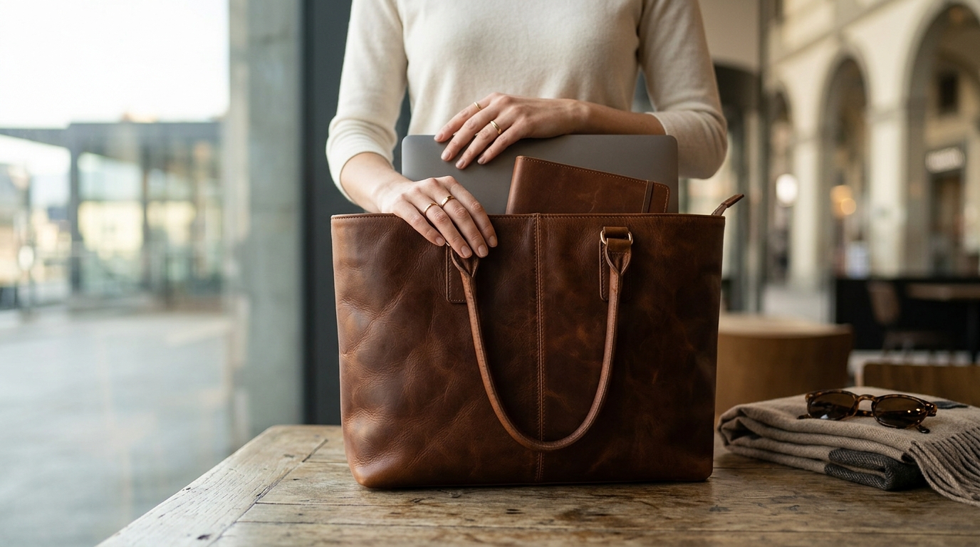 Versatile Leather Tote Bags for Work and Travel