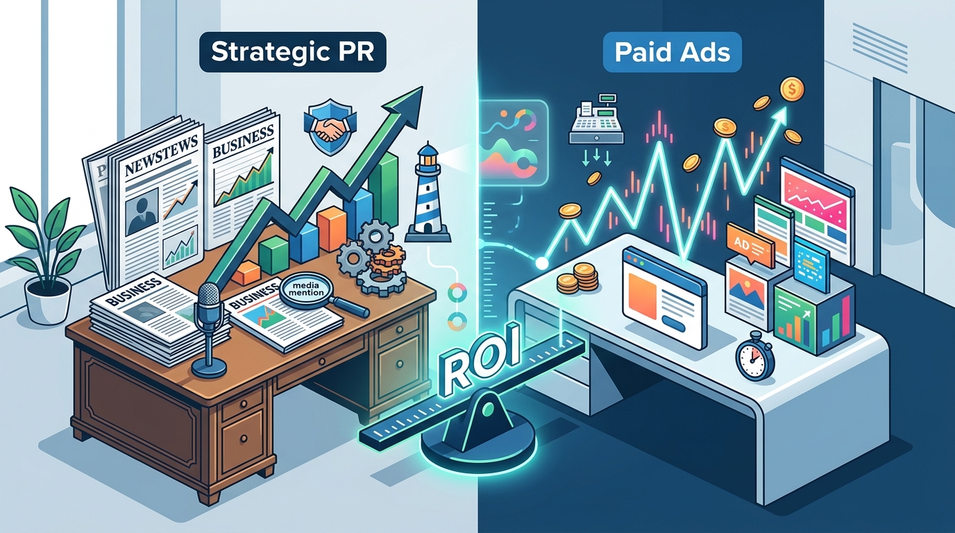 Strategic PR vs Paid Ads: Brand Awareness ROI