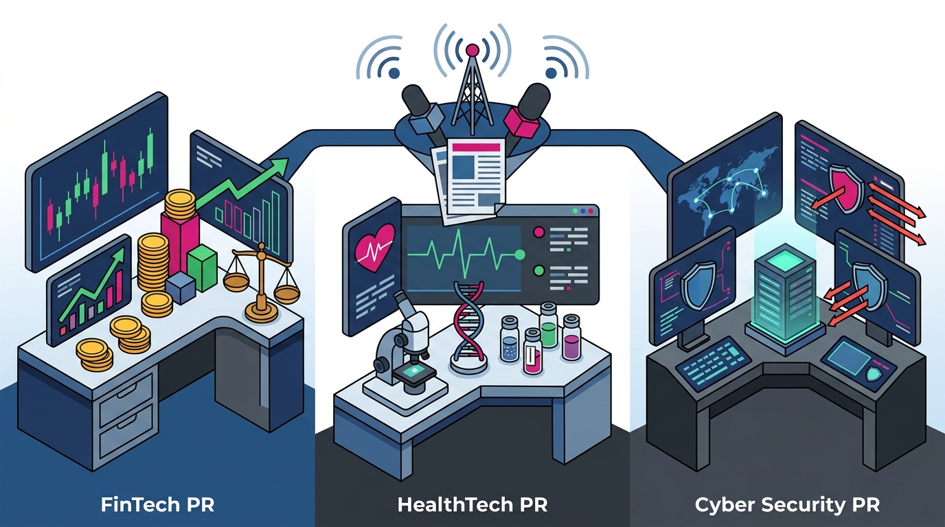 Top PR Firms for FinTech, HealthTech & Cyber Security