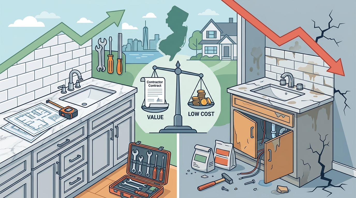 Professional vs Cheap Contractor: Home Remodeling NJ Guide