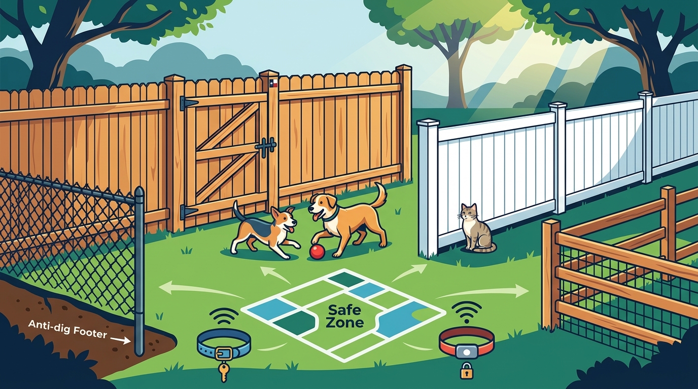 Best Fence Types for Pet Containment: Secure & Safe Options