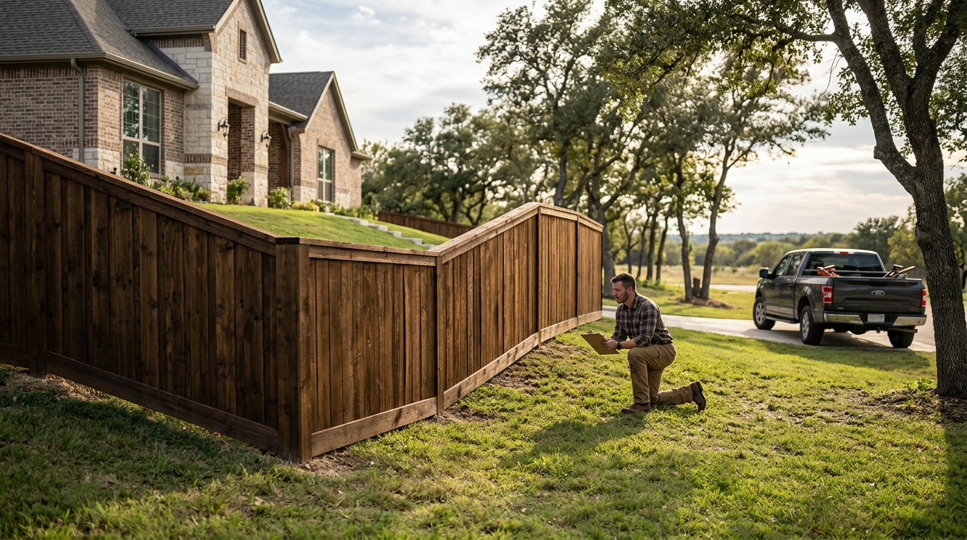 Best Fences for Uneven Terrain in Fort Bend County