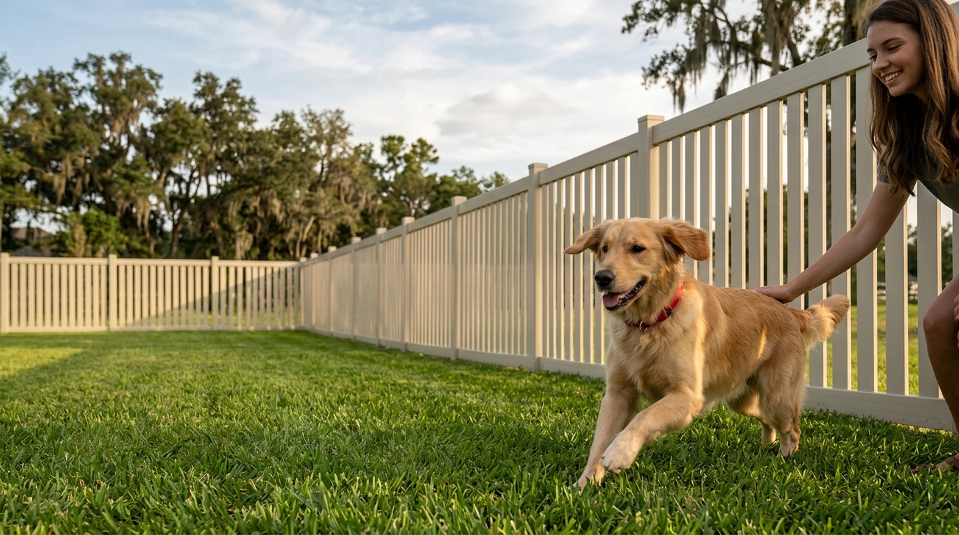 Best Fence Types for Pet Containment in Brazoria County