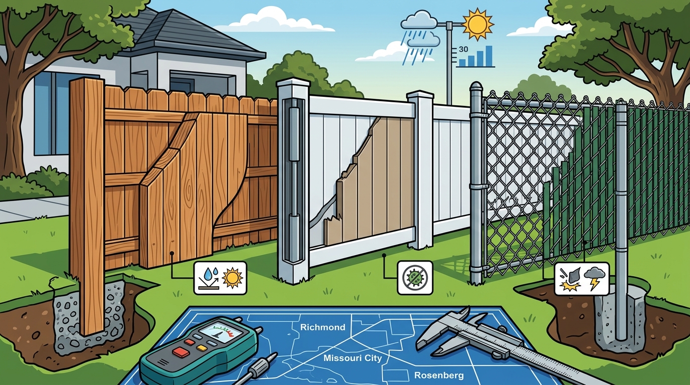 Best Privacy Fence Materials for Fort Bend County Homes