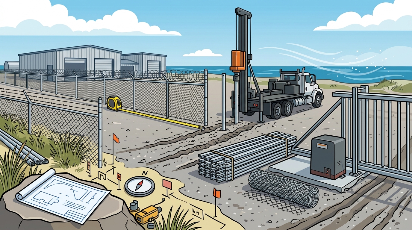 Small Business Fence Installation Cost in Matagorda County