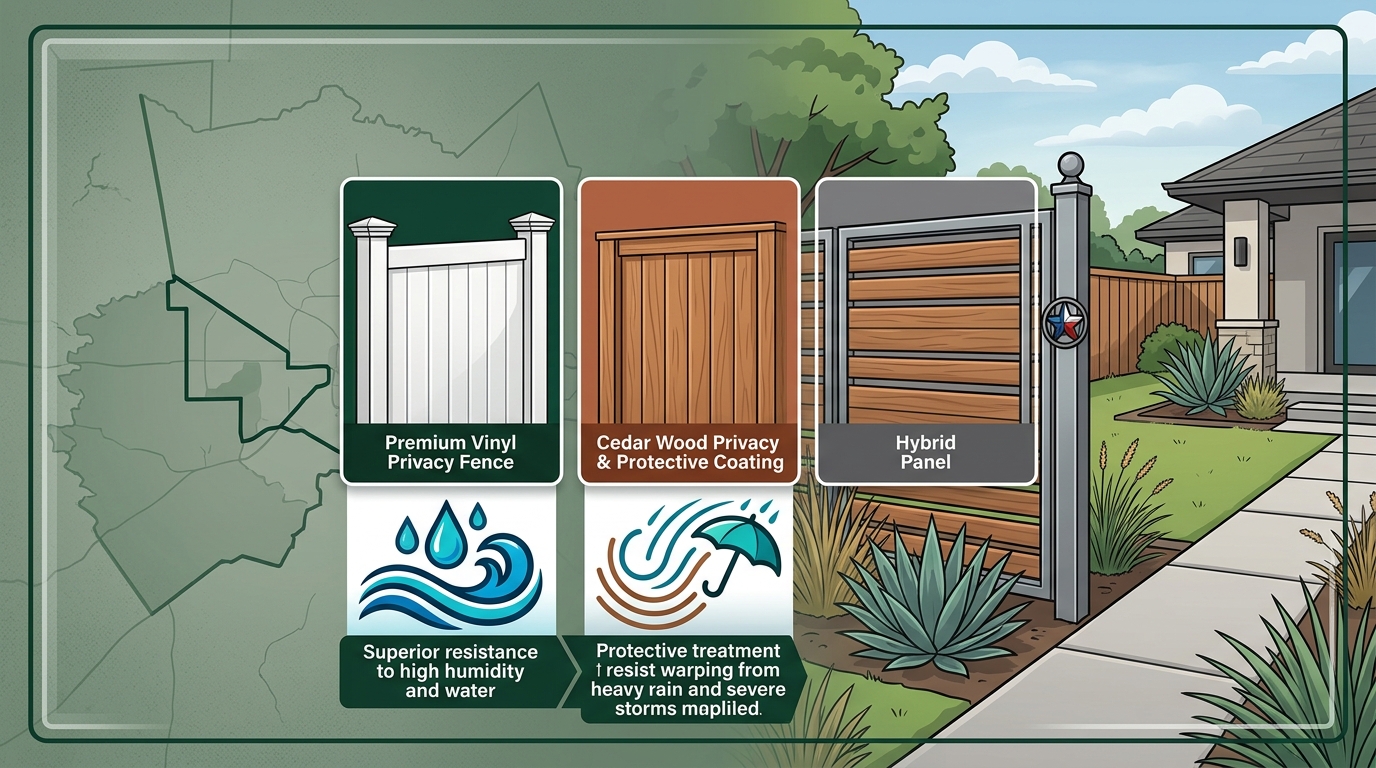 Best Privacy Fence Materials for Fort Bend County Homes