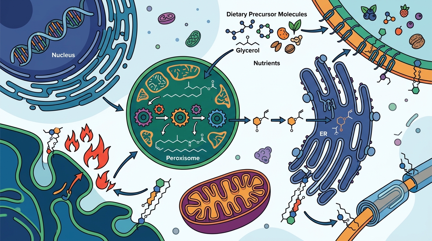 How the Body Produces Plasmalogens: Biosynthesis & Nutrients